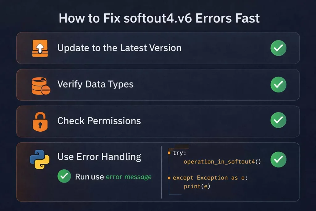 How to Fix softout4.v6 Errors Fast