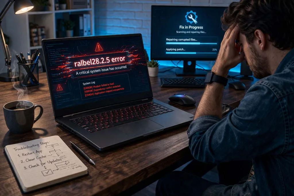 fix bug ralbel28.2.5 error troubleshooting on laptop workspace