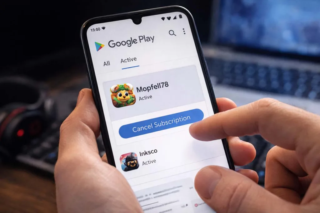 How to Cancel Game Mopfell78 Step by Step on Android